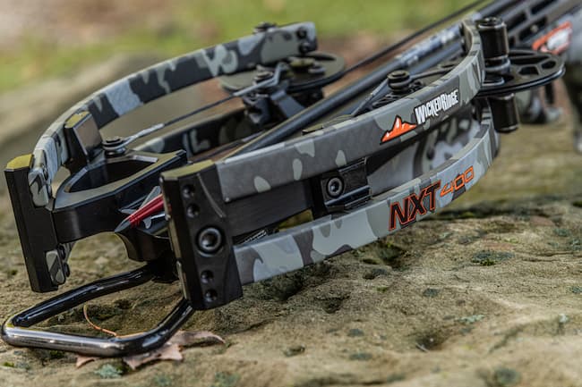 One of the many options of Crossbows available, the Wicked Ridge NXT 400.