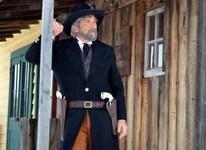One gun or two, that was a decision a lot of lawmen made in the 1870s and 1880s, usually it was two, one with a shorter barrel, but occasionally, it was a pair of long barreled six-shooters. In this case a mix of Colt Peacemaker and Schofield. (Custom holsters by TrailRider Products) 