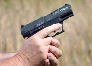 A feature unique to the CP99 is a manual safety on the right side of the frame.
