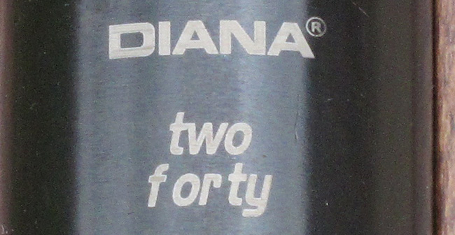 Diana two forty laser etch