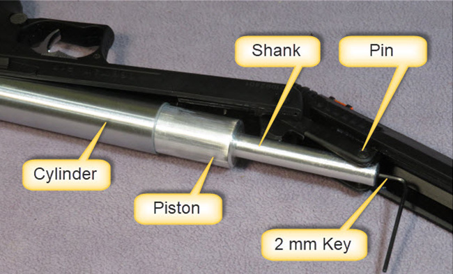 Beeman P17 piston removal