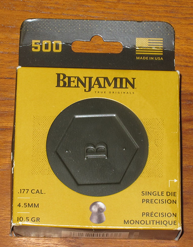 New Benjamin pellet package