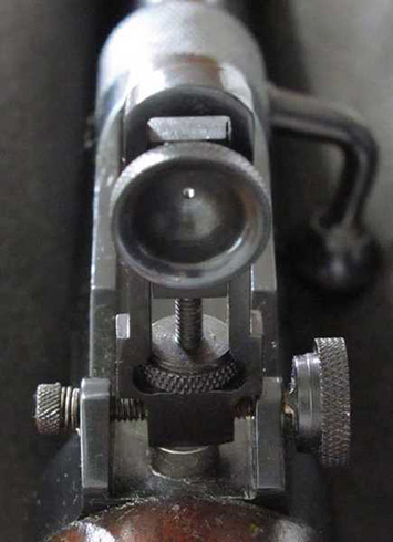 Webley Service rear peep sight