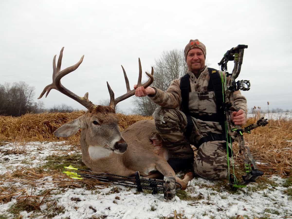 Kevin took this archery whitetail using a Rage expandable/mechanical broadhead.