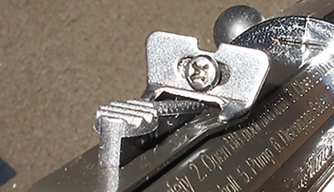 Barra Cowboy rear sight