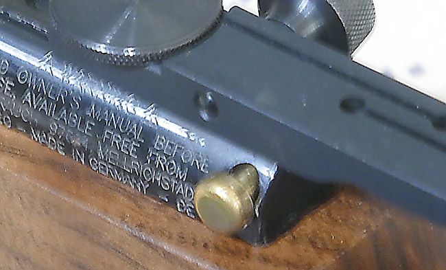 HW 50 target rifle oversized safety