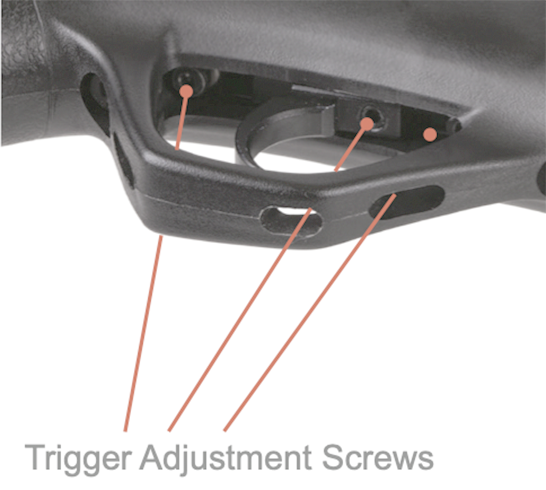 Avenge-X trigger adjustment screws