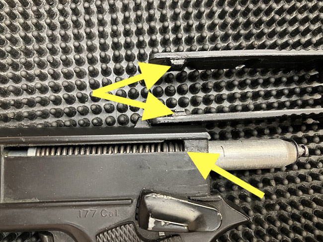 Marksman slide tabs guides