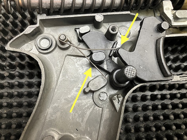 Marksman trigger spring detail