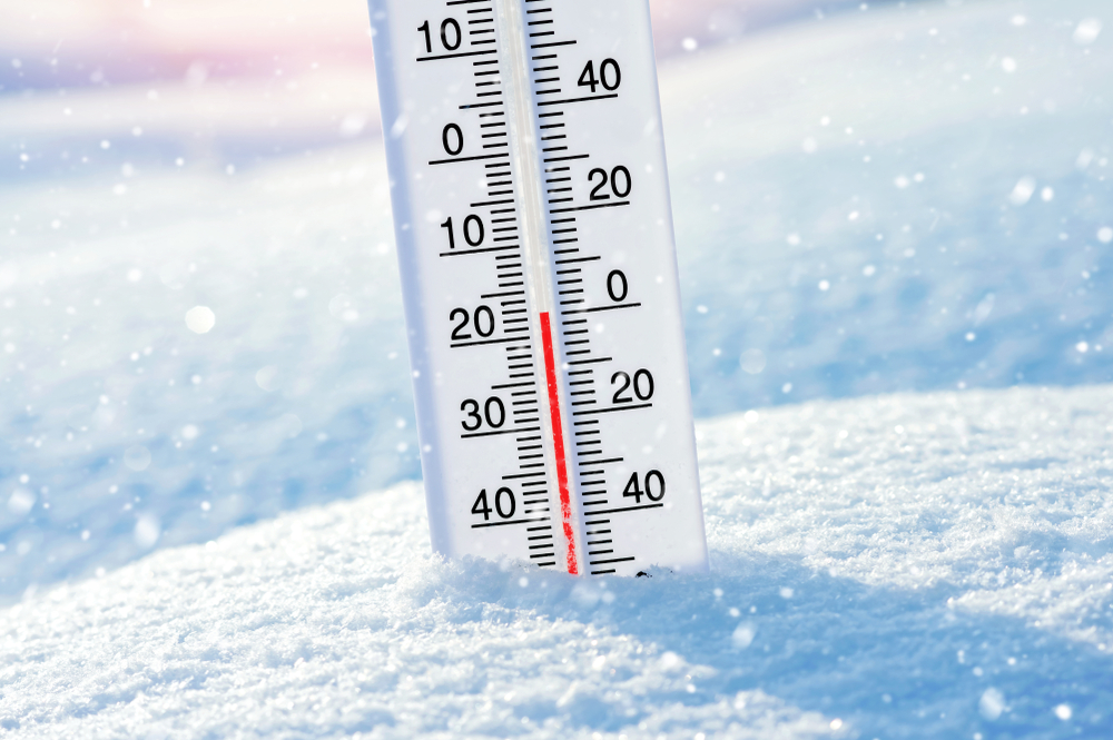 Crazy winter weather presents a challenge. Accept the challenges and blow off some steam with these outdoor gear options. (thermometer showing sub-zero temperatures).