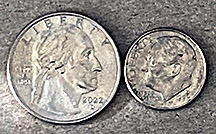RRs Diana 34 coin comparison