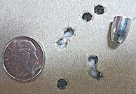 Armada FX Hybrid slug at 50 yards