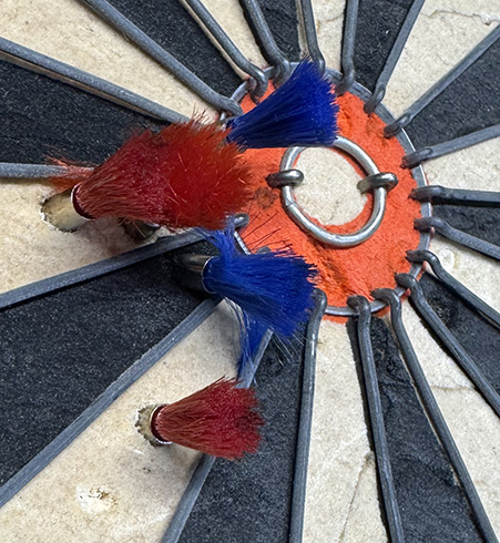 darts in target