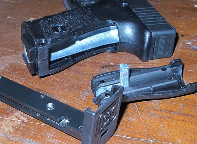Glock 10 backstrap off
