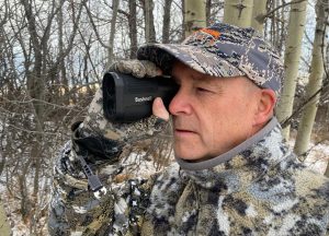 kevin wilson using a bushnell rangefinder