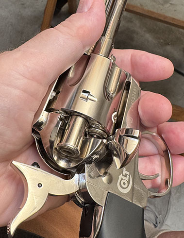 Colt SAA pellet cartridge out