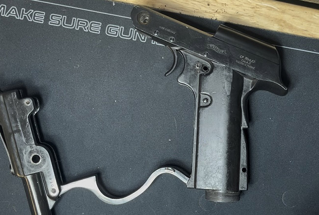 Walther LP53 cocking lever position