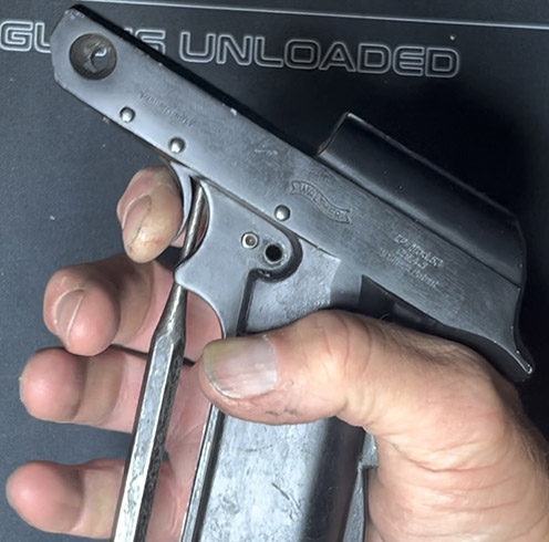 Walther LP53 trigger bar detail