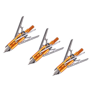 Rage 3 Blade Chisel Tip X Crossbow 100 Grain Broadhead, 3 Pack