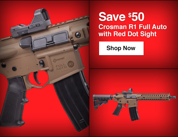 Crosman® Full-Auto R1 BB Rifle with Red Dot