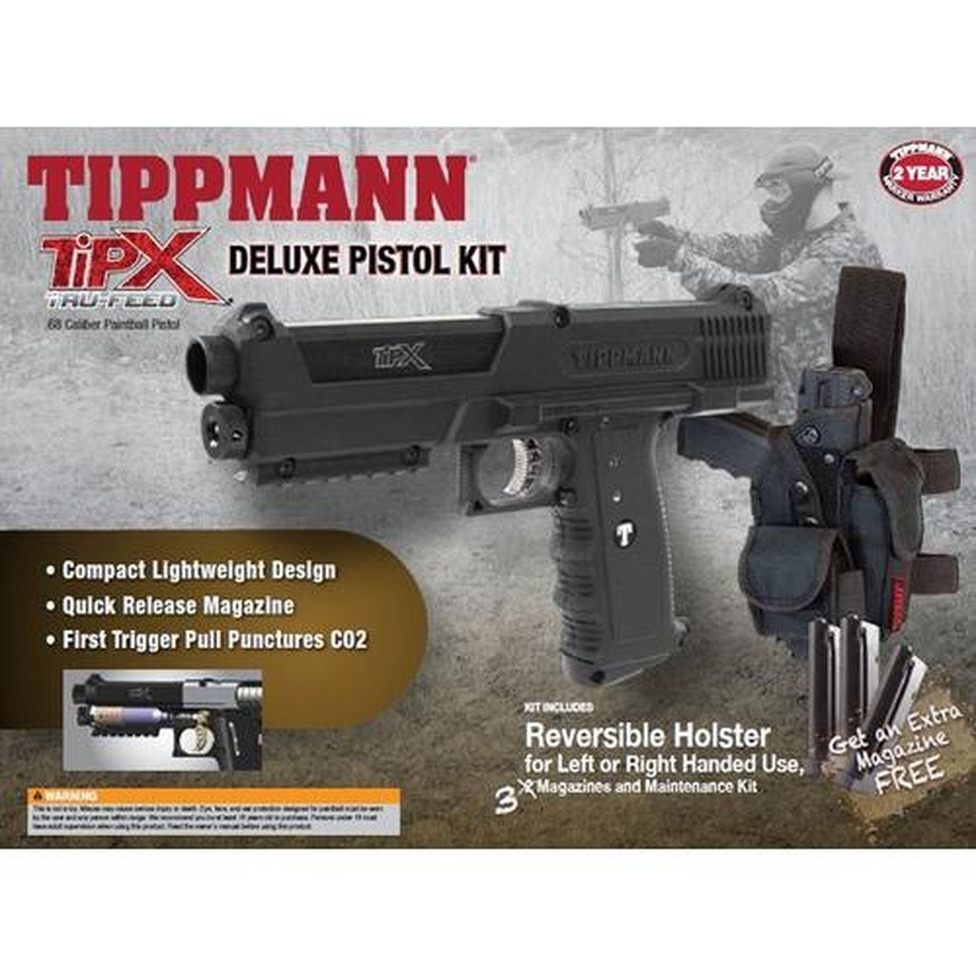 Tippmann TPX 68cal Paintball Pistol Deluxe Kit