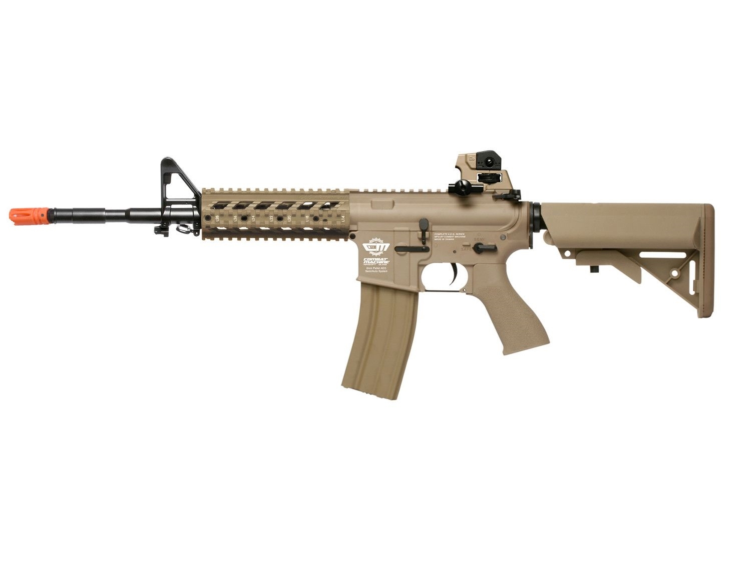 G&G Combat Machine CM16 Raider-L Tan AEG Airsoft Rifle 6mm