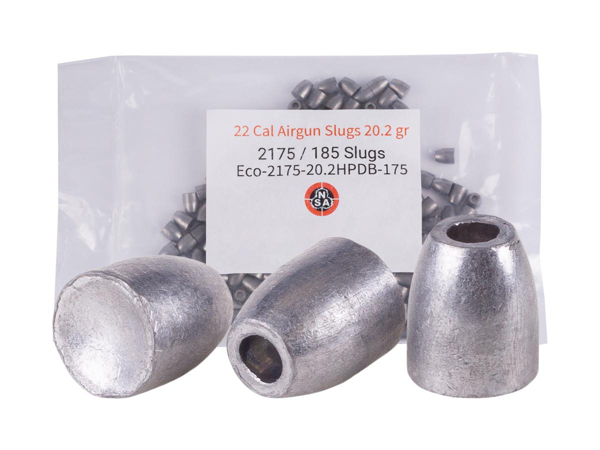 NSA 22 Cal Airgun Slugs 20.2 gr 185 Count, .22 (5.5mm), Silver