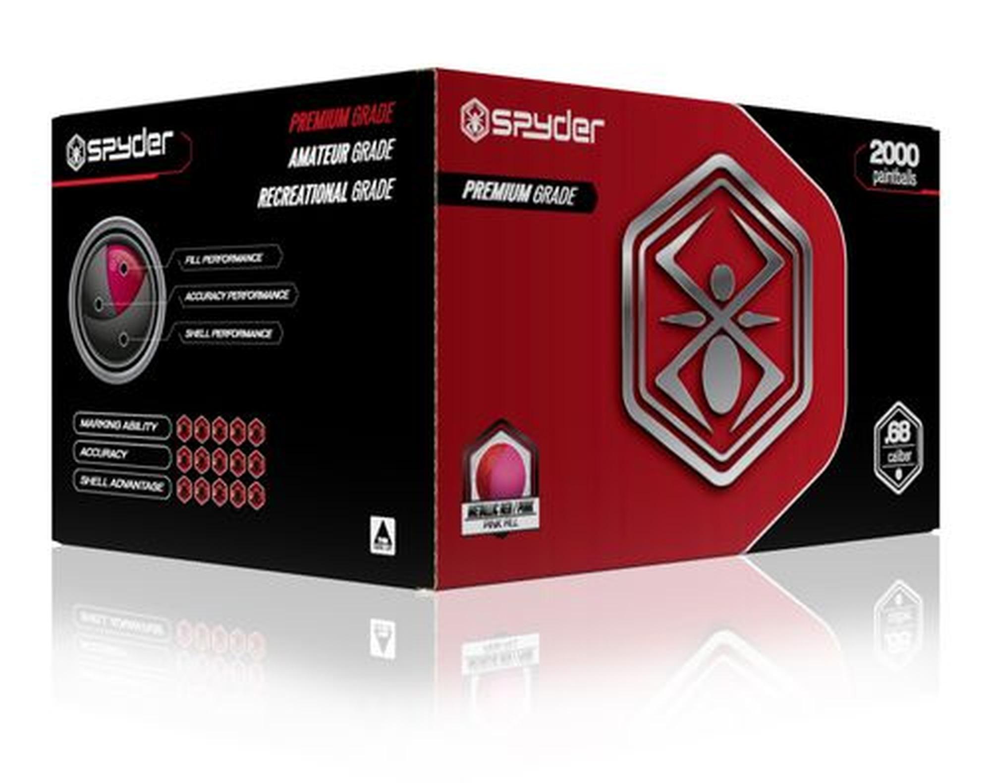 Spyder 2000ct Paintballs, Pink Fill