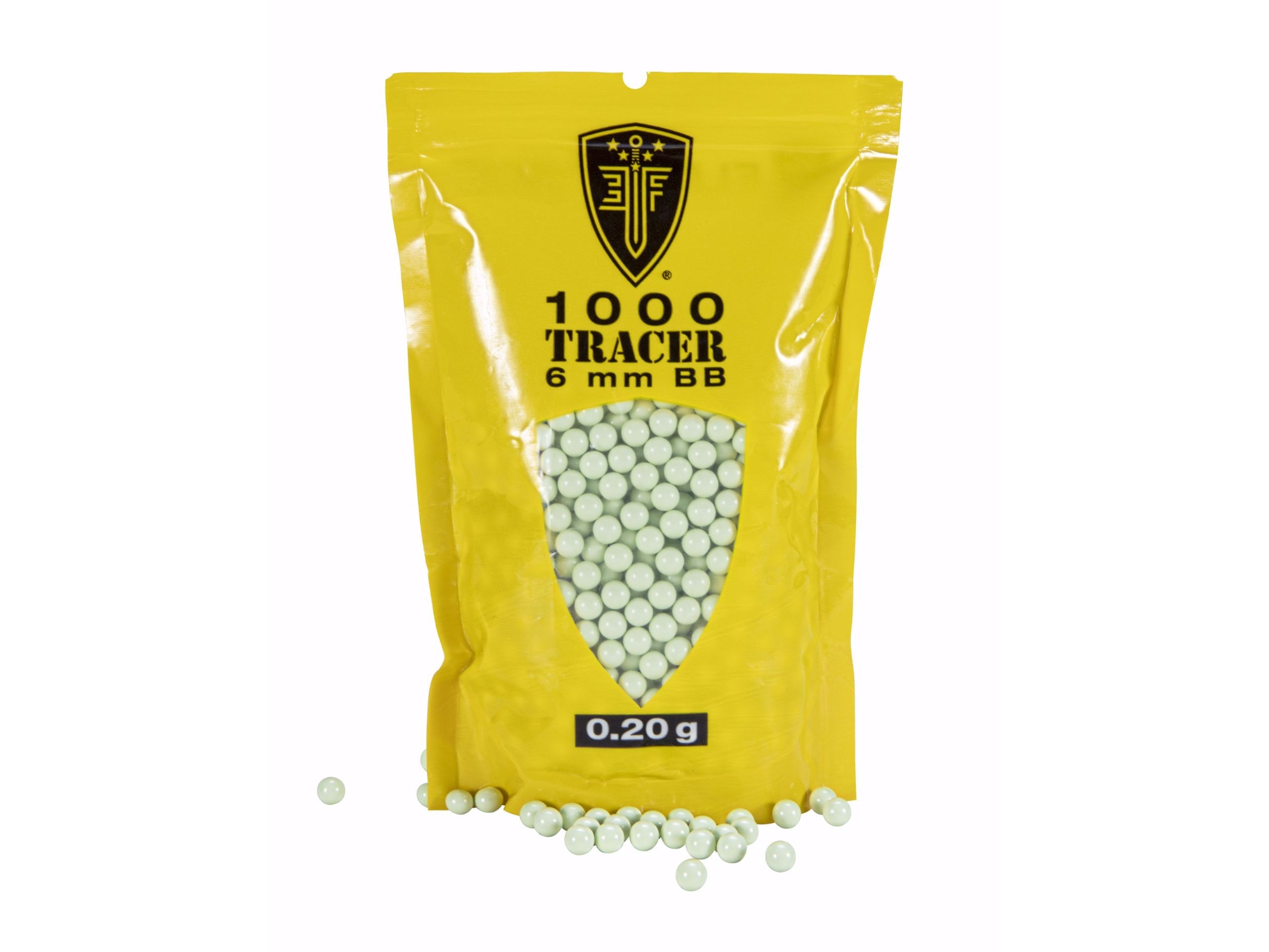 Pot de 1000 Billes 0,20grs G&G Tracer Vertes Phosphorescentes