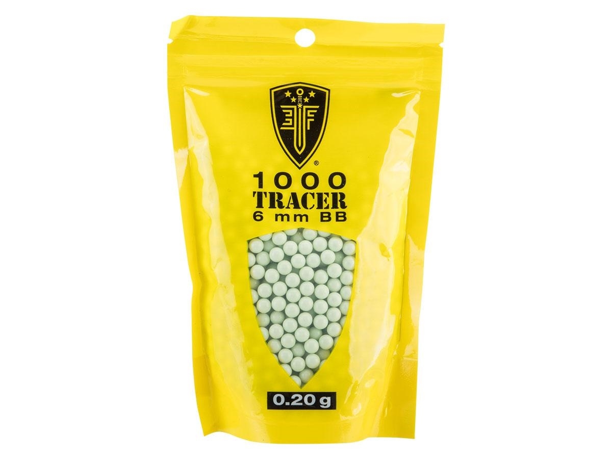Elite Force Tracer BBs .25g Light Green, 1000ct, 6mm, 1000 Count 6mm