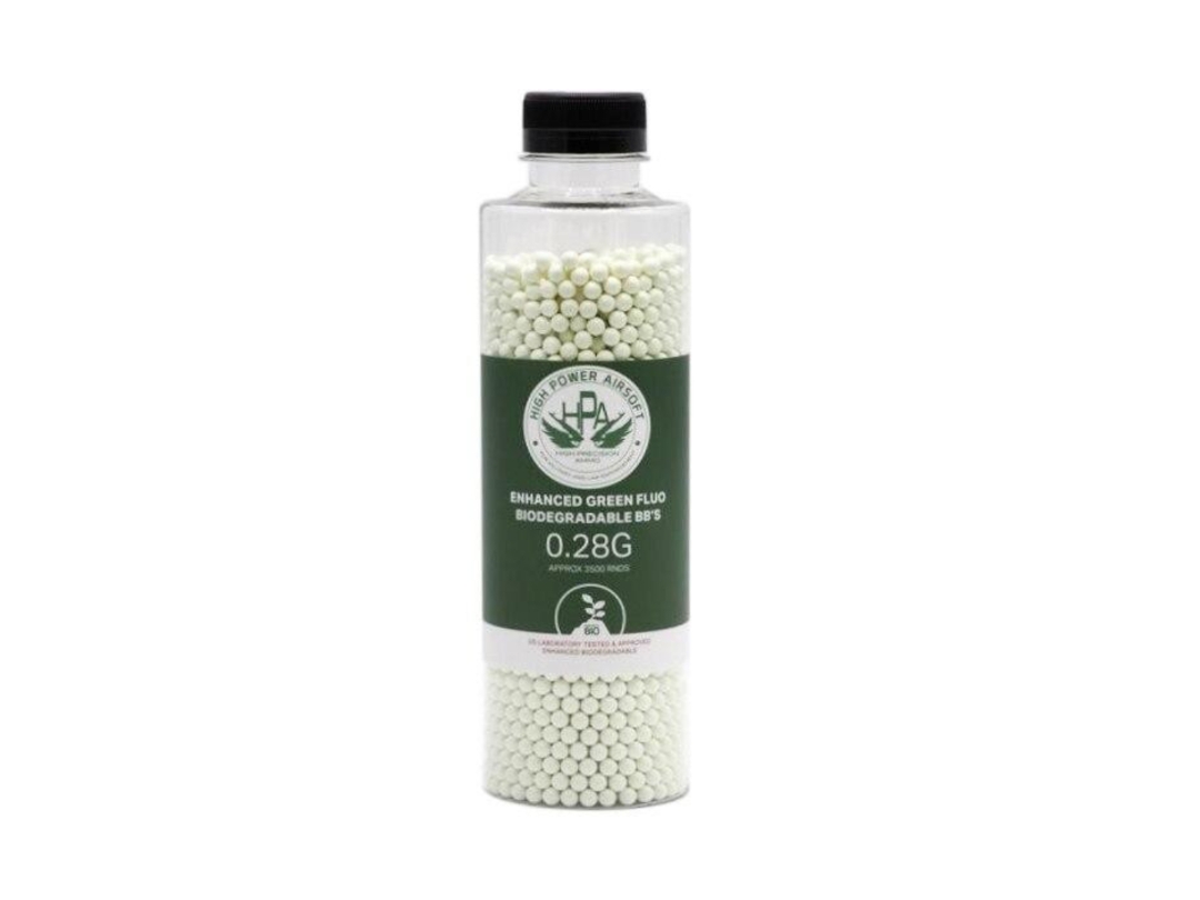 HPA 0.28g Biodegradable Airsoft BBs, 3500 Ct., 6mm 6mm