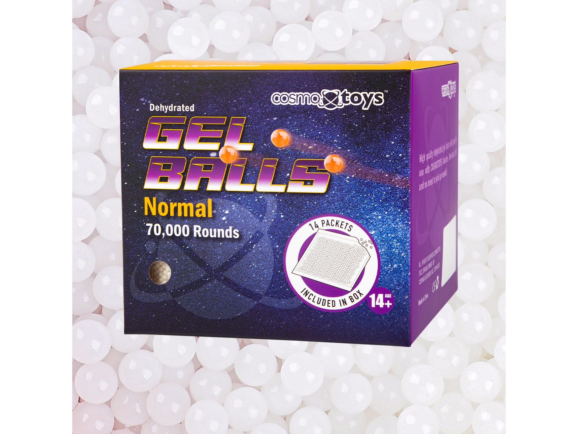 CosmoxToys 70K White Gel Balls (Normal), 7.5 Mm 0.29
