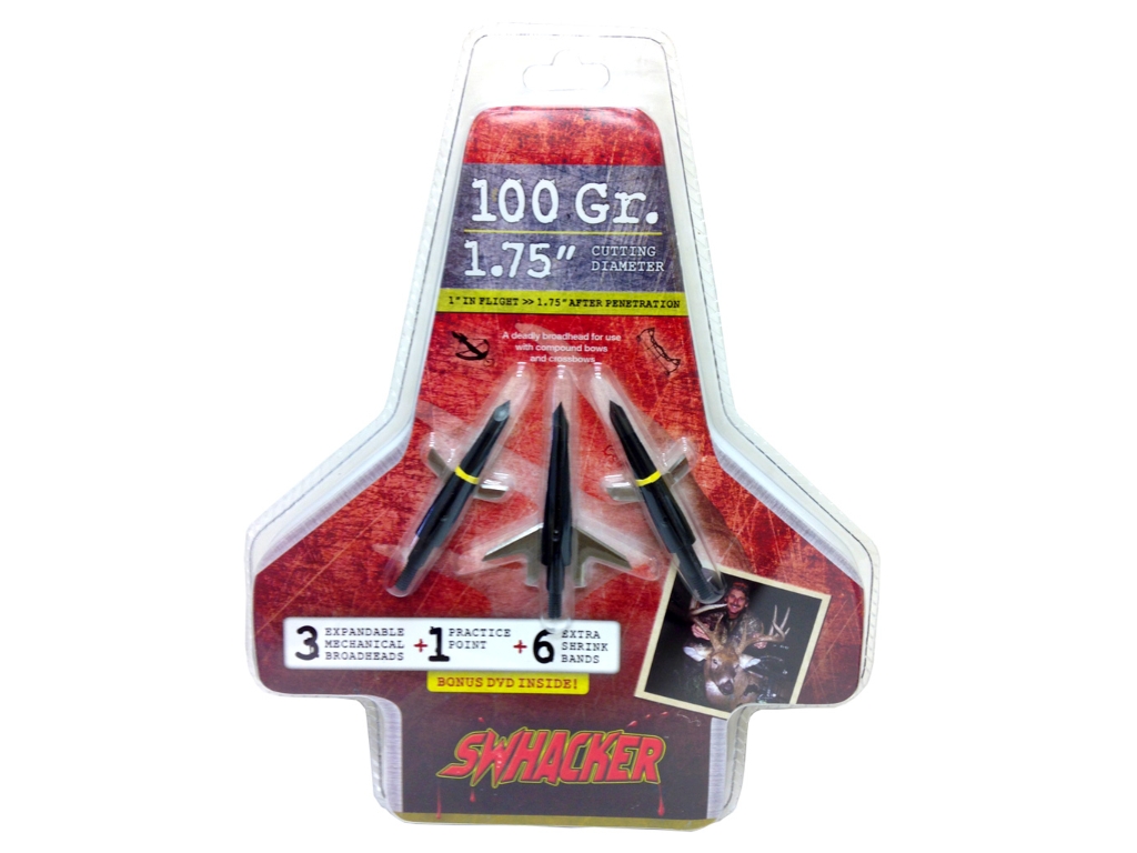 Swhacker 2 Blade Broadheads 100 Gr. 1.75 In. 3 Pk., 3 Count