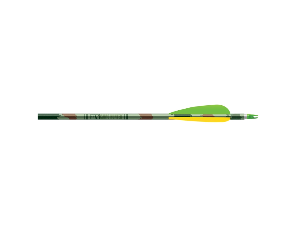 Easton Camo Hunter XX75 Arrows 2117 4 in. Vanes, 6 count