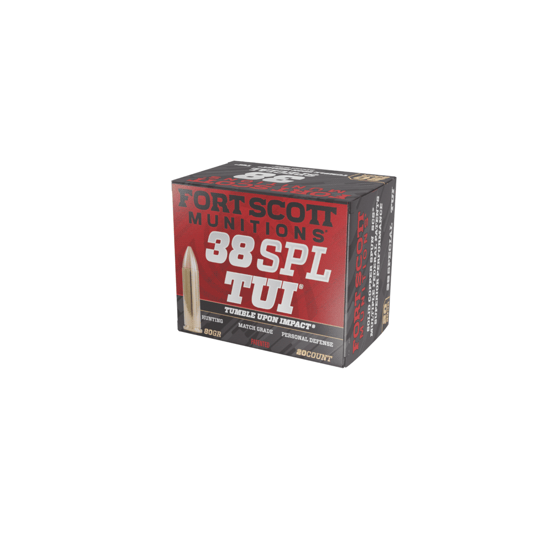 Fort Scott 38 Special TUI - 80Gr Ammo, 20 Count, .38 Special