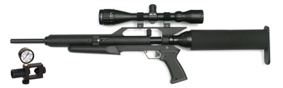 AirForce Talon, Refill Clamp, 3-9x40 Scope, Rings