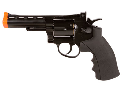 Phoenix CO2 Airsoft Revolver, 4 Inch Barrel, Black