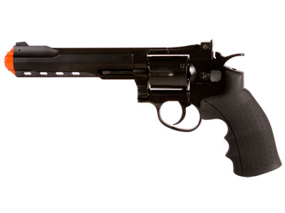 Phoenix CO2 Airsoft Revolver, 6 Inch Barrel, Black