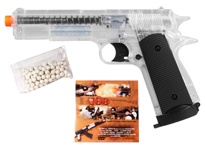 Aftermath Stunt 1911 CO2 Airsoft Pistol, Clear