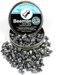 Beeman Silver Sting .177 Cal, 8.61 Grains, Pointed, 200ct