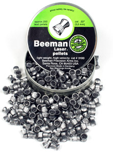 Beeman Laser .22 Cal, 13.36 Grains, Round Nose, 250ct 
