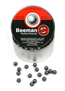 Beeman Perfect Rounds .25 Cal, 23.6 Grains, Round Lead Balls, 200ct