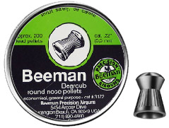 Beeman Bearcub .22 Cal, 14.44 Grains, Round Nose, 200ct
