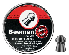 Beeman Ram Jet Silhouette .25 Cal, 24.18 Grains, Domed, 200ct