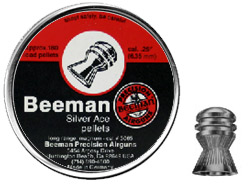 Beeman Silver Ace .25 Cal, 21.6 Grains, Domed, 180ct