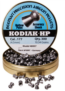 Beeman Kodiak HP .177 Cal, 10.34 Grains, Hollowpoint, 300ct
