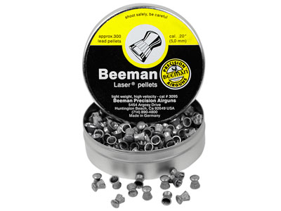 Beeman Laser .20 Cal, 9.2 Grains, Semi-Wadcutter, 300ct