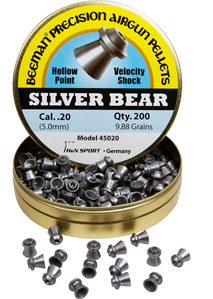 Beeman Silver Bear .20 Cal, 9.88 Grains, Hollowpoint, 200ct