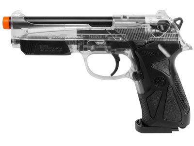 Beretta 90two Spring Airsoft Pistol, Clear