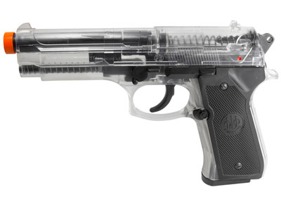 Beretta 92 FS Spring Airsoft Pistol, Clear
